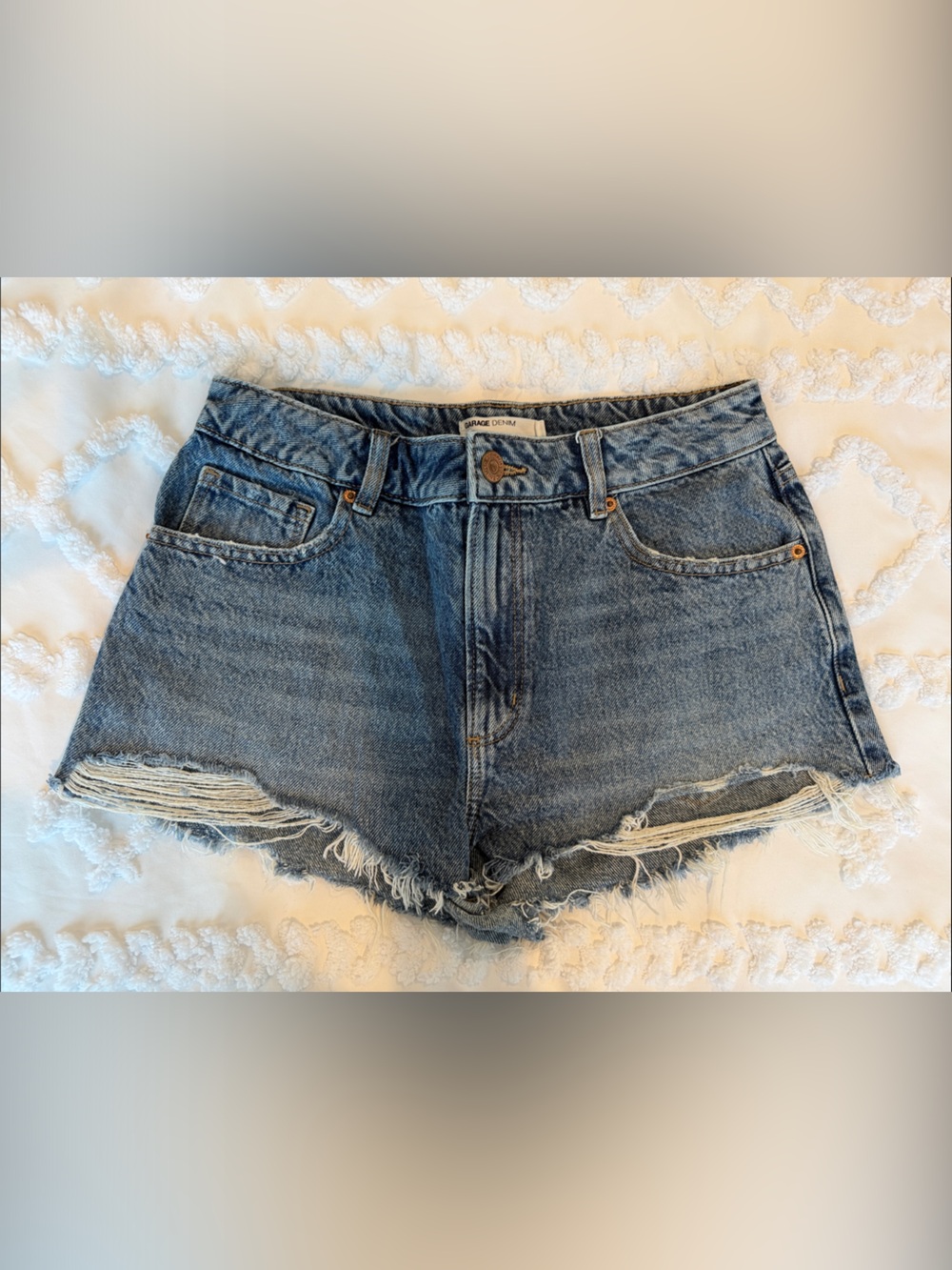 Mini festival/cheeky festival high rise jean shorts - Blue